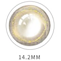 Miniatyrbild 1 av 2: 2 par 14,2 mm Färgade Kontaktlinser Årslinser 0 Grader Ögontillbehör Brun