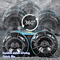 Pikkukuva 8 / 8: 2,4 GHz Amfibio Stunt RC-auto Vedenkestävä Sähköinen Langaton Amfibio Kaukosäädöllä Auto Sininen