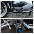Miniatyrbillede 1 af 2: CNC Universal Motorcykel Racing Folding Fodstøtter 8mm Montering