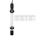 Miniatyrbillede 1 af 3: Kvartsglas Akvarie UV-Sterilisationslampe Vandtæt Desinfektionslys CN Stik 220V5W