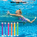 Miniatyrbild 7 av 8: 6 st sommar undervattens pool leksaker säkra mångsidiga träningsdyk simleksaker för barn vuxen