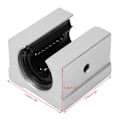 Miniatyrbild 4 av 4: 4 st SBR16UU 16mm Linjära Rörelse Kullager Glidblock CNC Router Delar