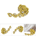 Miniatyrbilde 1 av 2: 1 Yard S/8 Formet Bryllupskrystall Trim Rhinestone Kjede Klær Håndarbeid DIY Dekorasjon (3