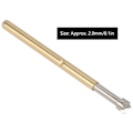 Miniatyrbillede 3 af 8: 100 stk. Fjederprobe Testbelastning Kontaktpinde 4 Kløer 2mm Hardwareværktøj P125‑Q