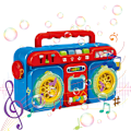 Miniatyrbillede 2 af 2: Radio Boblemaskine Elektrisk Automatisk Bobleblæser Sommer Udendørs Bobleblæser med Lys og Musik Gave til Børn