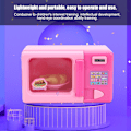 Miniatyrbild 1 av 2: Kvalitetsleksak Mikrovågsugn för Barn, Liten Elektrisk Mikrovågsugn, Simuleringsleksak, 3521-8 Rosa