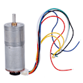 Miniatyrbilde 2 av 8: Gir Motor DC med Hastighetskoder Børstet DC Motorer Reduserer Kobber Rustfritt Stål GA25‑370DC12V 100RPM