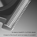 Miniatyrbild 7 av 8: Sladdlös precisionstrimmer för män, utbyteshuvuden & magnetisk fastsättning, dubbel USB-uppladdningsbar skäggtrimmer med LED-display, vattentät