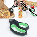 Miniatyrbild 3 av 6: Mångsidig Pizzasax, Non-Stick Inbyggd Serveringsspatel Vassa Rostfria Blad Ergonomiskt Mjukt Grepp Köksredskap för Brett Användningsområde
