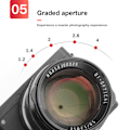 Miniatyrbillede 8 af 8: TTArtisan 50MM F1.2 Objektiv til EOS M Fatning til Canon M3/M5/M6/M6 II/M10/M100/M50 Kamera