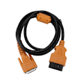 Miniatyrbillede 2 af 8: 152cm/4.99ft Universal OBD2 16-polet Han til Hun Forlængerkabel Diagnostisk Forlængerledning til Bil