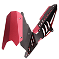 Miniatyrbild 6 av 8: Bakskärm Kedjeskydd Cover CNC Aluminium Legering Passar Yamaha YZF-R25/YZF-R3/MT-25/MT-03 (Röd)