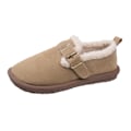Miniatyrbillede 1 af 4: Dames Plys Sko Efterår og Vinter Mode Blød Bund Slip-On Fleeceforet Varme Bomuldsfyldte Sko Plus Størrelse Boken Sko khaki 38