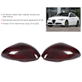 Pikkukuva 3 / 3: Hiilikuidusta valmistettu taustapeilin peitetrimmi, ulkokoriste Alfa Romeo Giulialle 2015-2020 LHD RHDBlack Red Carbon Fiber