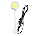 Miniatyrbillede 2 af 8: USB Akvarielampe COB Chip Høj Lysstyrke 360 Graders Rotation Klips På Mini LED Akvarielys med Knapswitch SZD-Y400W