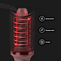 Miniatyrbilde 8 av 8: Automatisk roterende hårkrøllerstav Profesjonell elektrisk hårkrøller Hårkrøllerstav Rosa 110‑240VUS-plugg