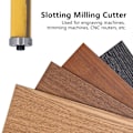 Miniatyrbilde 8 av 8: 1/2 tommers skaft Flush Trim Bit Dobbel Lagring Rett Fræs CNC Spore Trimming Bits