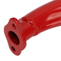 Miniatyrbild 3 av 8: Avgassdämpare Röd Avgassilencer Rör Halvmåneform 40mm Ersättning för 49cc 60cc 66cc 80cc 2-taktsmotor