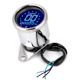 Miniatyrbillede 2 af 2: Universal Motorcykel Digital Speedometer Retro LED LCD Indikator Scooter ATV Måler