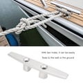 Miniatyrbillede 8 af 8: 200mm Bådsbroklampe med Huller Fortøjningsklampe Aluminium Marine Bollard Skib Yacht Hardware