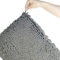 Miniatyrbild 5 av 6: Lyxig badrumsmatta i chenille, halkfri baksida, extra mjuk absorberande lurvig badrumsmatta, snabbtorkande färgbeständig mikrofiber chenille, för heminredning