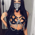 Miniatyrbild 6 av 6: Punk Layered Chest Chains Läder Body Chains Party Nattklubb Bo