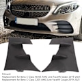 Miniatyrbilde 8 av 8: Front Fog Grille Side Trim Erstatning for Benz C‑Class W205 S205 C205 AMG Line C43 C63 Facelift 2019‑2021