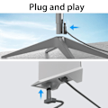 Miniatyrbild 8 av 8: Ersättningskabel för satellit för V2 Rektangulär Satellit 1200Mbps PVC Koppar IP68 Vattentät Internet Kit Satellitkabel Förlängning Grå 10 Meter 33FT