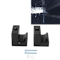 Miniatyrbillede 1 af 8: 2 stk. Værktøjskasse Spændebånd Heavy Duty Crossover J-Krog Aluminium Legering Universal til Lastbil Bil Sort