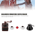 Miniatyrbild 7 av 8: 3 Set Dockhus Miniatyr Kaffebryggare 1:12 Kvarn Gryta Ornament Simuleringsmodell Leksaker