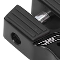 Miniatyrbillede 3 af 8: Flad Winch Shackle Mount 16000lb Belastning med Gummibeskyttelse Aluminium Legering Universal til UTV SUV Pickup Sort
