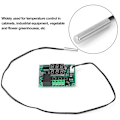 Miniatyrbild 3 av 5: Digital DC 12V Dubbel LED-Display Temperaturregulator Sensor Relämodul Termostatbrytare
