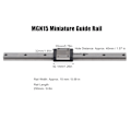 Miniatyrbillede 3 af 8: MGN15 Lineær Guide Kerne Industrielt Automatisering Udstyr Lineær Bevægelse Glidebaner 250mm