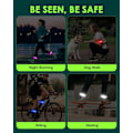 Miniatyrbild 6 av 6: Uppladdningsbart LED Armband 2-pack, Hög Synlighet Reflexutrustning för Nattsäkerhet, Lysande Armband för Nattpromenader, Cykling, Löpargåva
