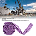 Miniatyrbillede 6 af 8: Løfteslynge Hejsestropper 1T Polyester Rigging Stropper Lilla til Transport