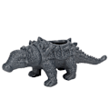 Pikkukuva 2 / 2: Piirretty Mini Eläin Ankylosaurus Kukkaruukku Koriste Työpöydän Kasvi Ruukku Koriste Harmaa