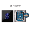 Miniatyrbillede 1 af 2: Dør Infrarød Sensor Switch Berøringsfri NO NC COM til Adgangskontrolsystemer Port 12V 86x86mm