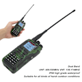 Pikkukuva 7 / 8: 1,4 tuuman näytöllinen langaton 2-suuntainen radio 10W kaksoiskaistainen UHF VHF IP68 vedenkestävä walkie talkie AC100‑240V AU-pistoke
