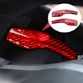 Miniatyrbild 5 av 7: Kolfiber Huvudljusomkopplare Trim Paddelväxelkåpa Passar Tesla Model 3/Model Y 2017-2020 Röd