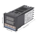 Miniatyrbilde 6 av 8: PID Termostat Temperaturregulatorsett 0‑400℃ Digital Temperaturregulator med Termoelement Relé AC100‑240V 25A