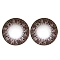 Miniatyrbilde 2 av 2: 2 stk 14mm Unisex Kontaktlinser Årlig Bruk 0 Grader Øye Makeup Kosmetikk Tilbehør Kaffe
