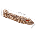 Miniatyrbillede 4 af 6: Skallehoved Røgelsesbakke Lineær Røgelsespind Holder Hjemmedekoration Ornamenter Gaver