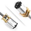 Pikkukuva 1 / 4: DC 6/12V N20 Vaihdeboxi Reduktiomoottori Pitkällä Ulostuloakselilla M4 x 100mm (6V 100RPM)