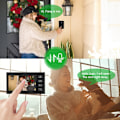 Miniatyrbillede 1 af 8: 7 Tommer HD Videodørklokke Intercom Kit Hjem Gate Adgangssystem Med Keyfo 806MJID12 (AU Stik)