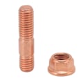 Miniatyrbilde 4 av 8: 43mm Turbo Stud Nut Kit M10x1.5 Stål Legering Høy Styrke Rustfri for T3 T4 T5 T6 Turbolader