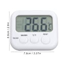 Miniatyrbild 6 av 8: Vattentermometer LCD Digital Display Temperaturmätare för Fisktank Akvarium