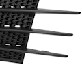 Pikkukuva 5 / 8: 1 Pari Sumuvalon Sivugrilli Grillin Peite 5K0853665C Musta Vahva Suoja Tyylissä Vaihto Mk6 GTD 2008-2013