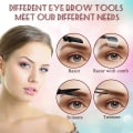 Miniatyrbillede 4 af 8: Eyebrow Razor, 11 i 1 Eyebrow Kit, Multipurpose Exfoliating Tool Face Razors til kvinder, inklusive ansigtstrimmer barbermaskine, øjenbrynsbørste, saks,