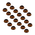 Miniatyrbilde 4 av 5: 20 stk Tigerøye Cabochon Smykkeproduksjon Glatt Rund Flatback Cabochon Perle for Ring Halskjede DIY