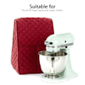 Miniatyrbild 3 av 7: Quiltat tygdammskydd för KitchenAid 3,5-6Qt mixer, skyddande överdrag med sidofickor för förvaring, kompatibelt stativmixeröverdrag lätt att rengöra vatten